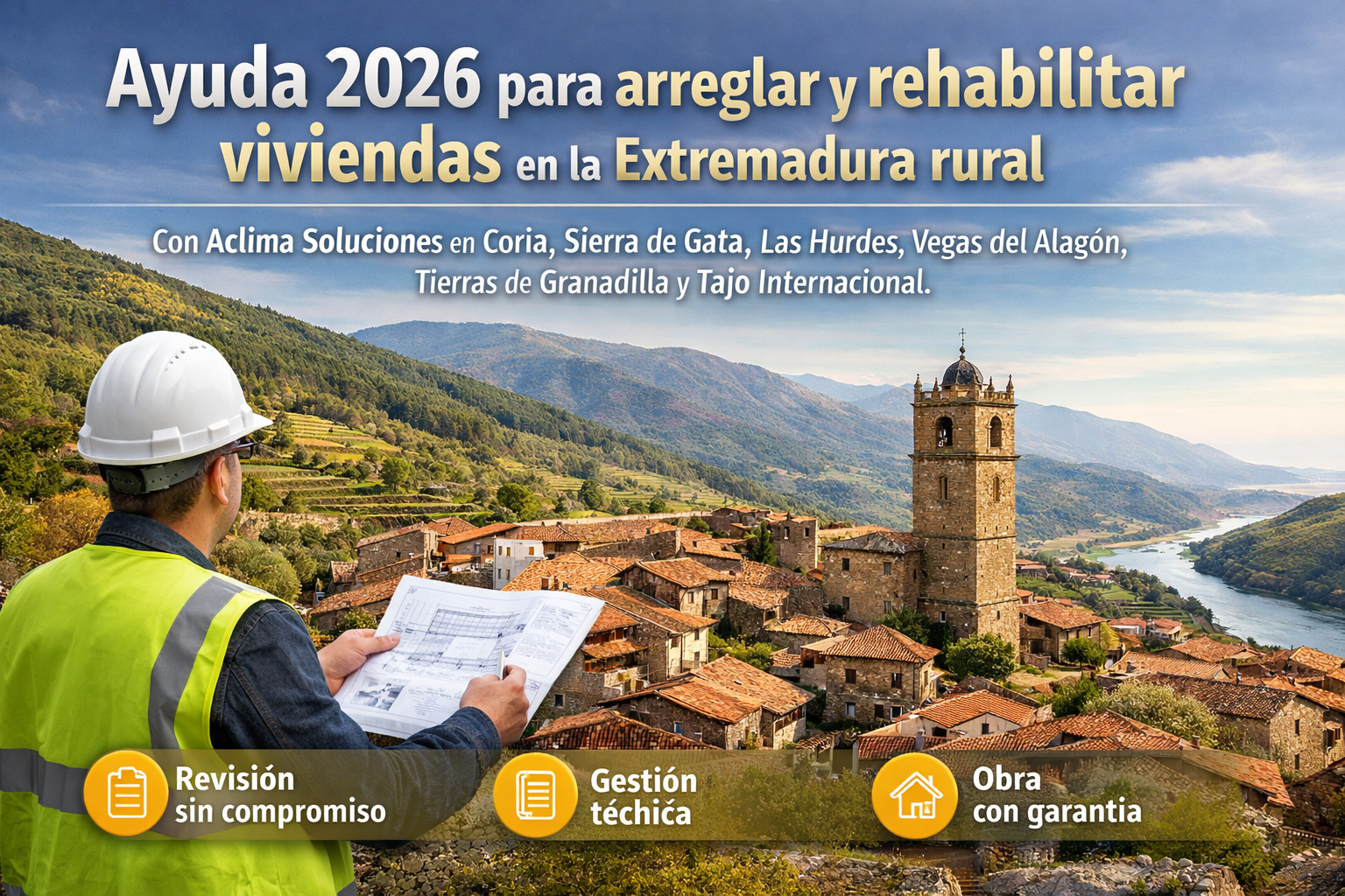 Ayuda 2026 para arreglar y rehabilitar viviendas en la Extremadura